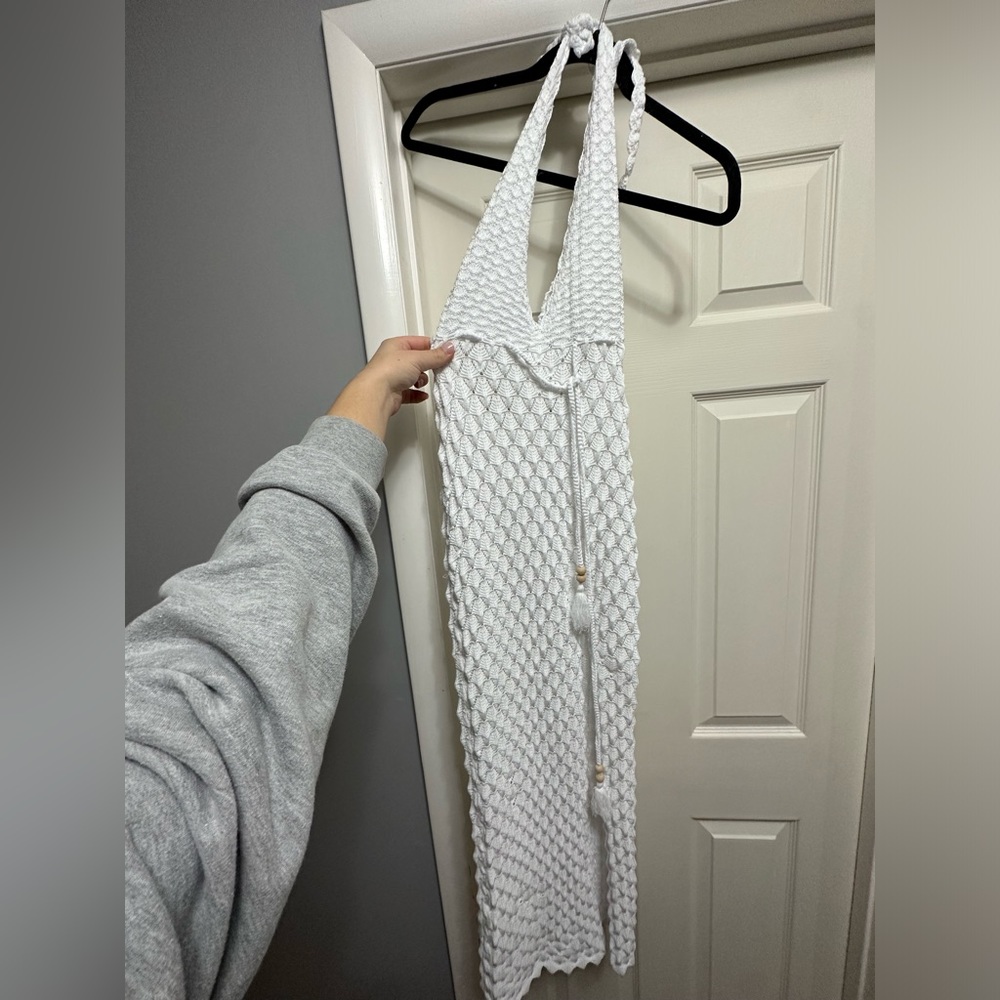Victoria + Sophia Maxi White Lace Dress
